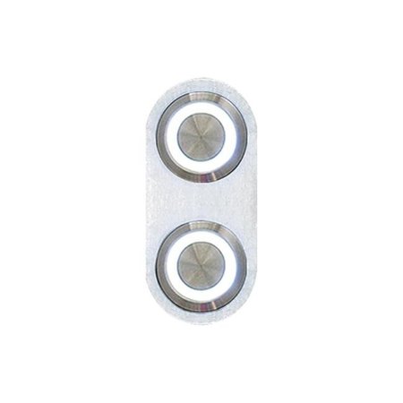 AUTOLOC POWER ACCESSORIES AutoLoc Power Accessories AUTBBA23  Daytona Billet Switch with WHITE LED Illumination - Single Switch 12542